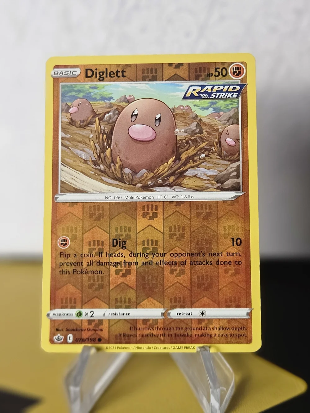 Diglett 076/198 Pokemon TCG Reverse Holo Rare